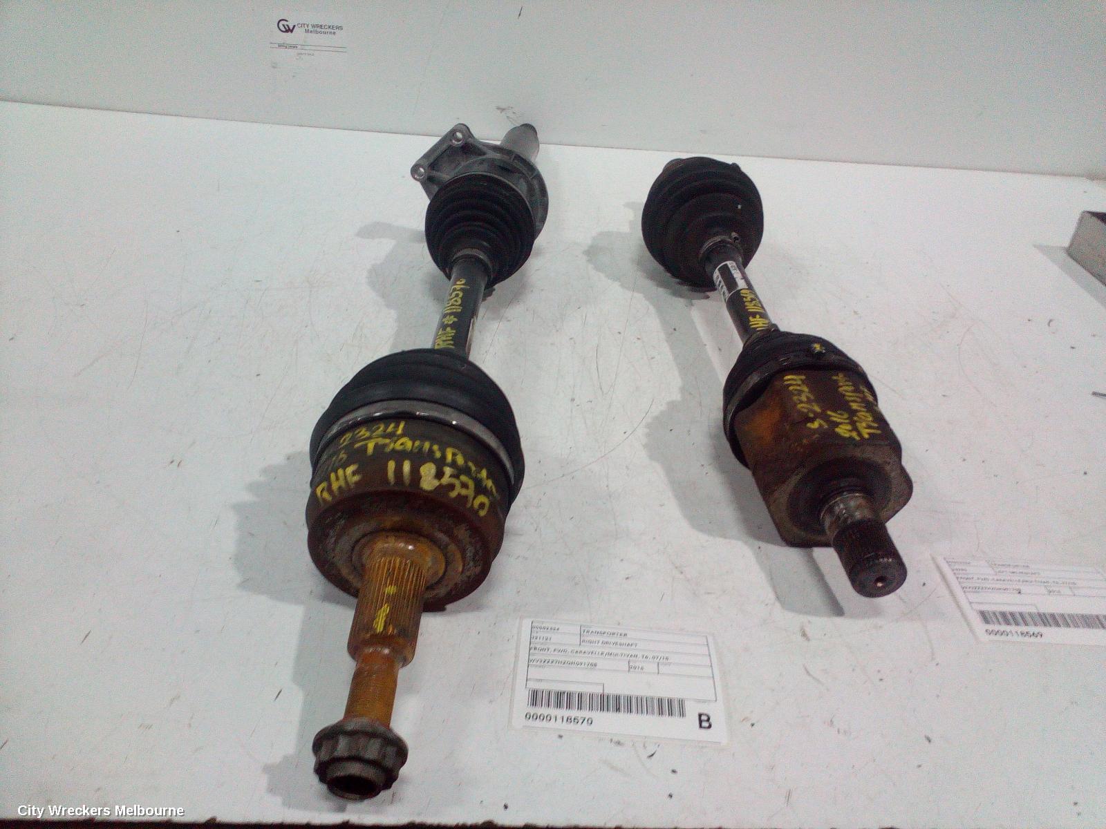 VOLKSWAGEN TRANSPORTER RIGHT DRIVESHAFT, FRONT, FWD, CARAVELLE/MULTIVAN, T6, 07/2015 ONWARDS