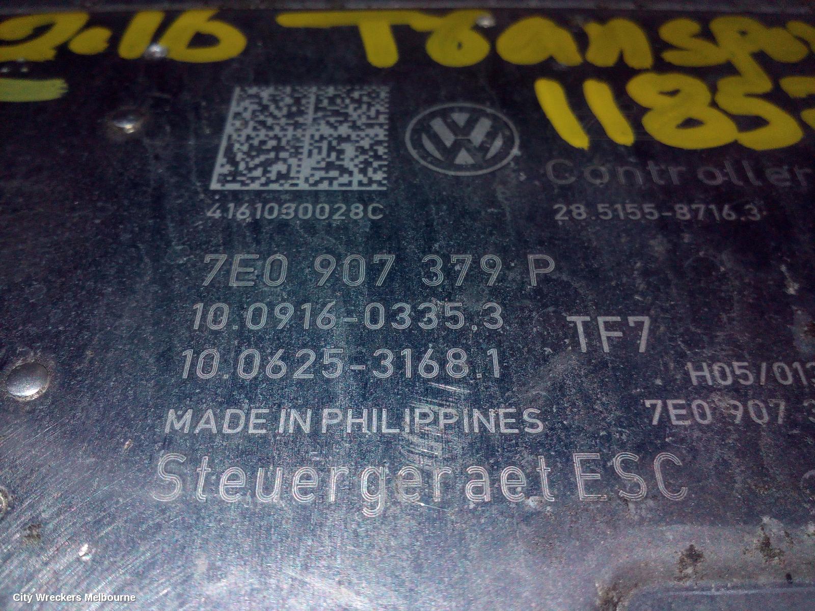 VOLKSWAGEN TRANSPORTER ABS PUMP/MODULATOR, T6, P/N 7E0614517L, 07/2015 ONWARDS
