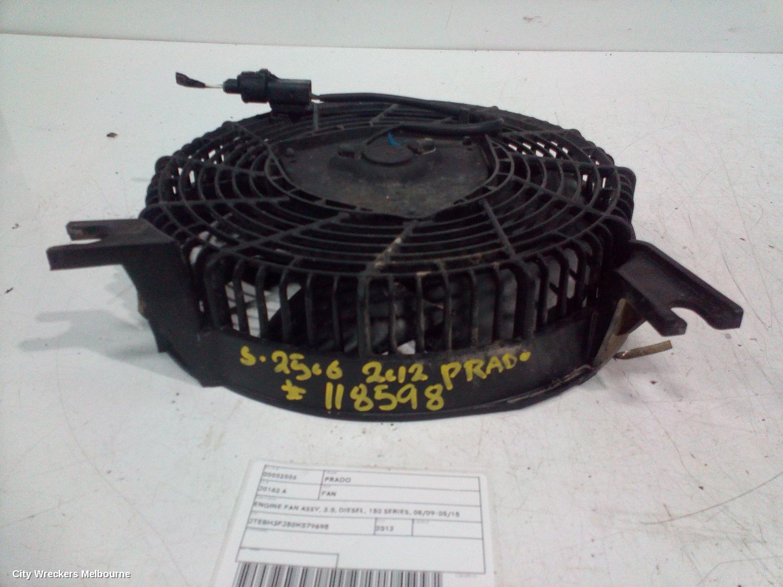 TOYOTA PRADO FAN, ENGINE FAN ASSY, 3.0, DIESEL, 150 SERIES, 08/2009 - 05/2015