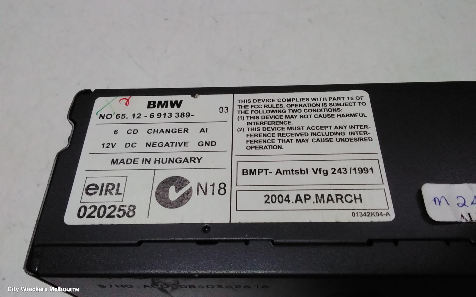 BMW 3 SERIES RADIO/CD/DVD/SAT/TV, CD STACKER IN BOOT, E90/E91/E92/E93, 03/2005 - 09/2013