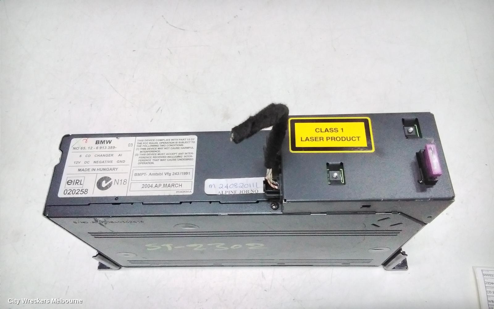BMW 3 SERIES RADIO/CD/DVD/SAT/TV, CD STACKER IN BOOT, E90/E91/E92/E93, 03/2005 - 09/2013