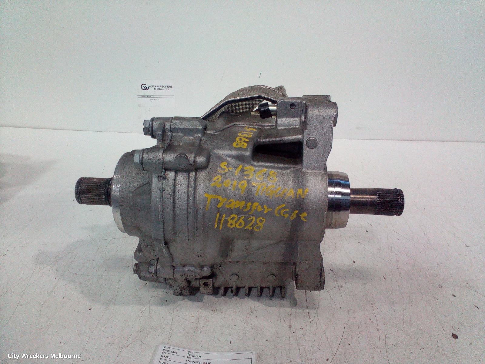 VOLKSWAGEN TIGUAN TRANSFER CASE, AUTO, PETROL, 2.0, DQ500, 7 SPEED, 5NA, 06/2016 ONWARDS