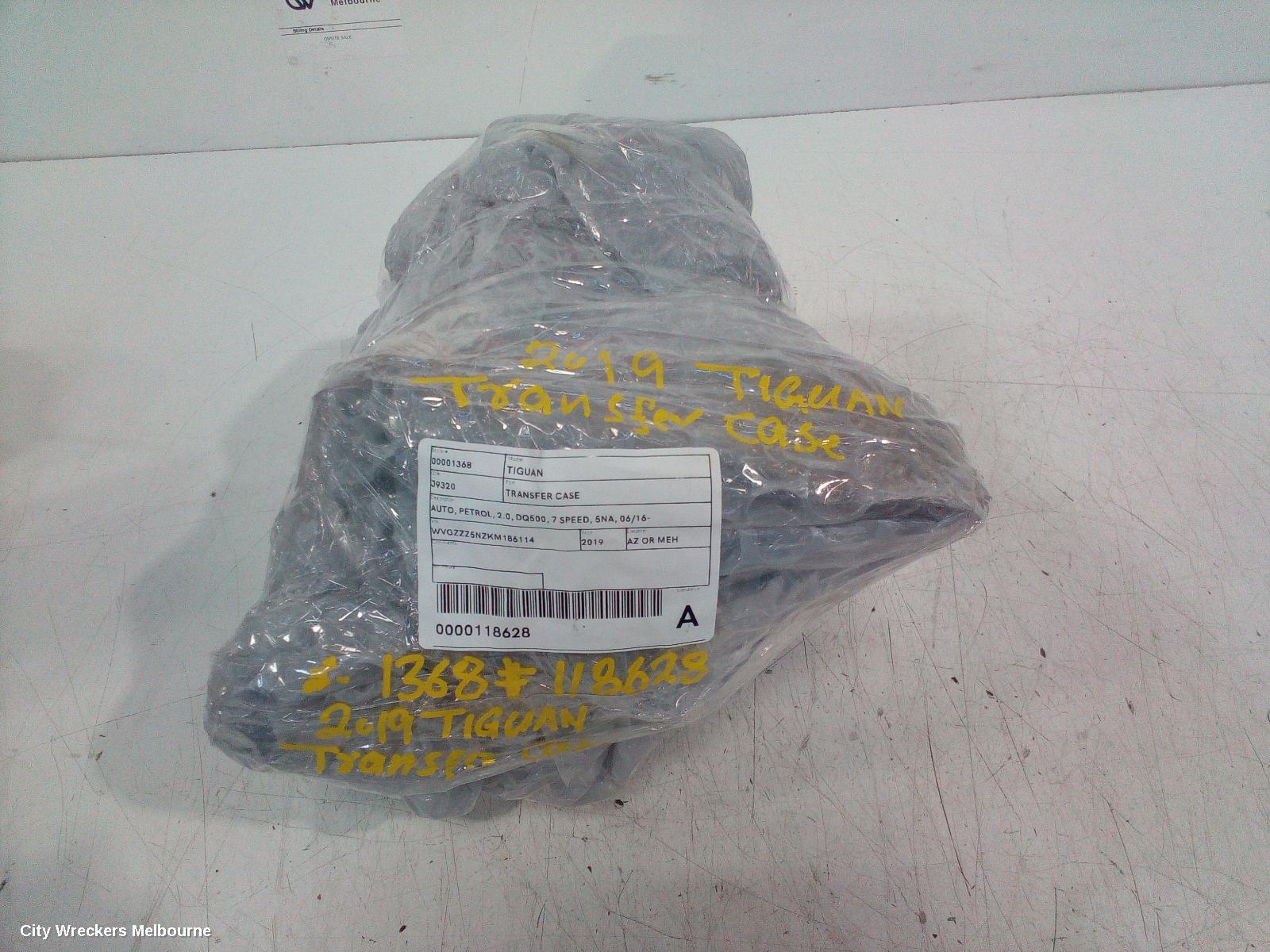 VOLKSWAGEN TIGUAN TRANSFER CASE, AUTO, PETROL, 2.0, DQ500, 7 SPEED, 5NA, 06/2016 ONWARDS