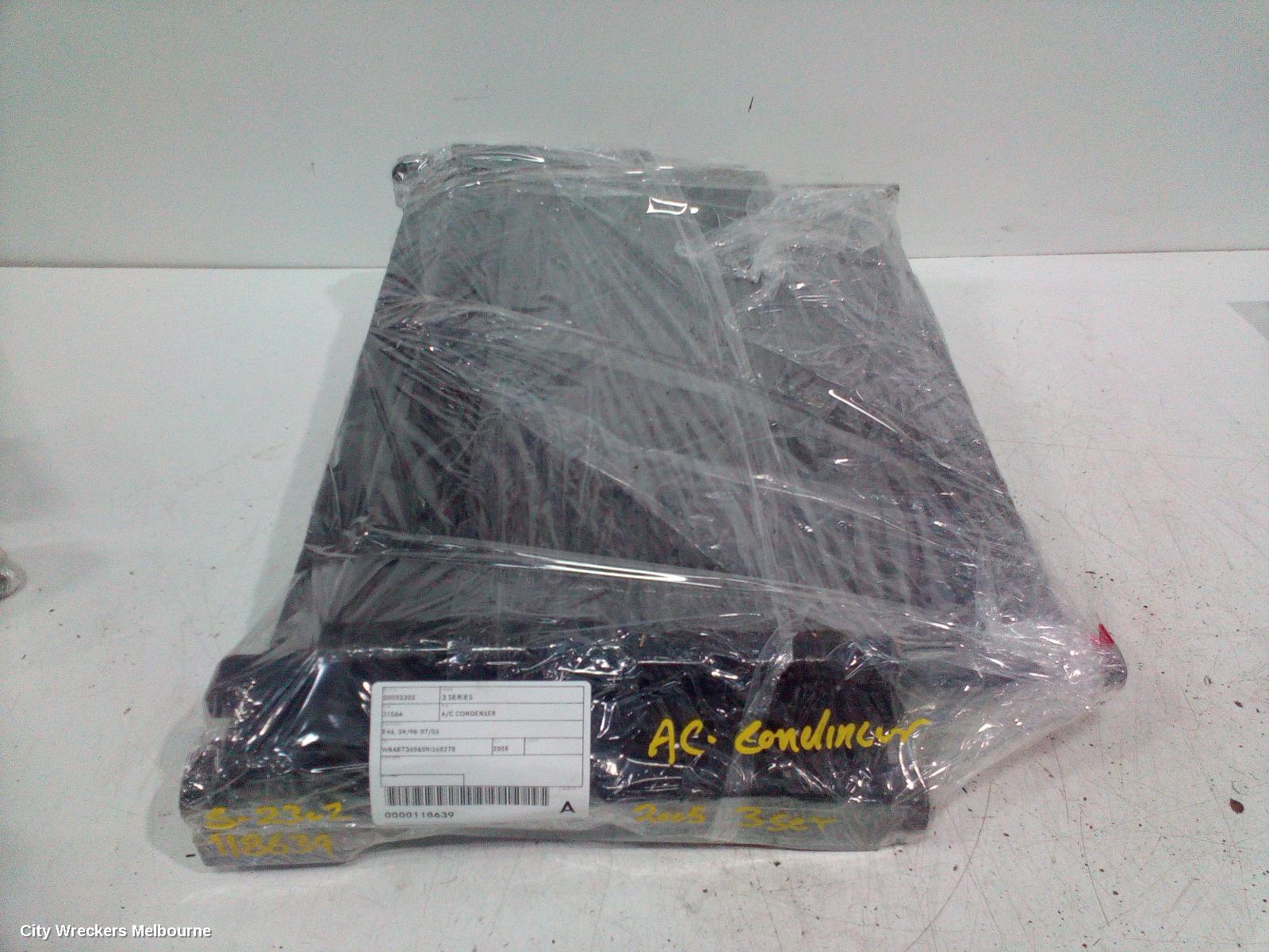 BMW 3 SERIES A/C CONDENSER, E46, 09/1998 - 07/2006