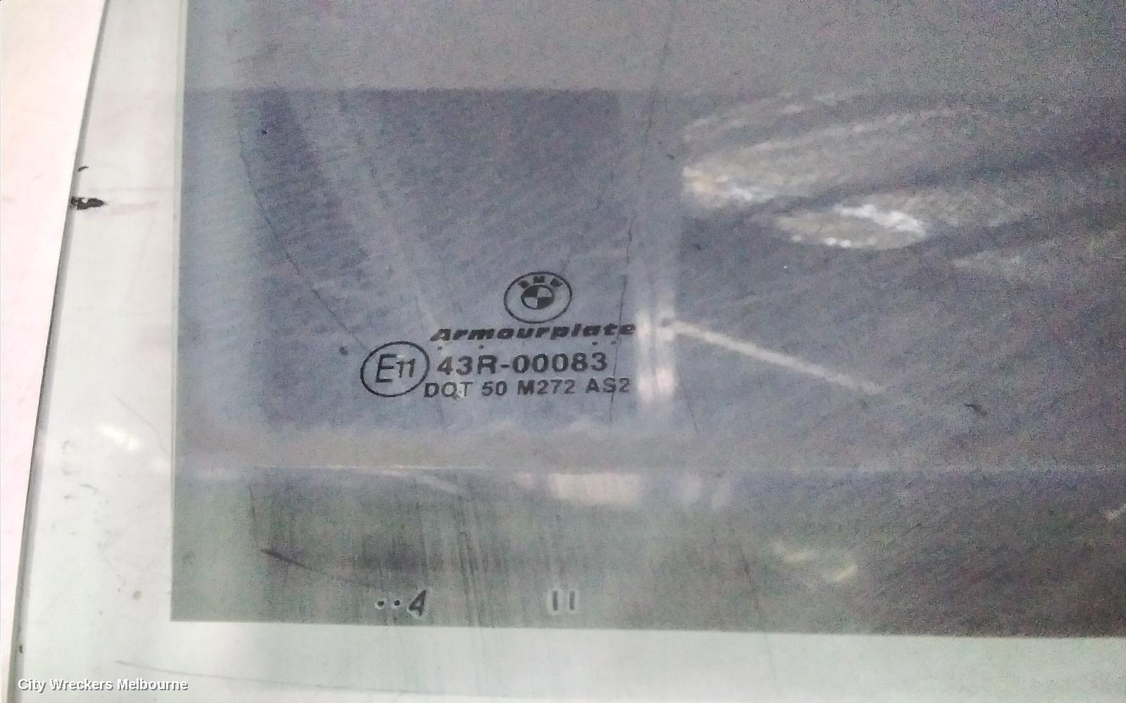 BMW 3 SERIES RIGHT FRONT DOOR WINDOW, E46, SEDAN/WAGON, 09/1998 - 01/2005