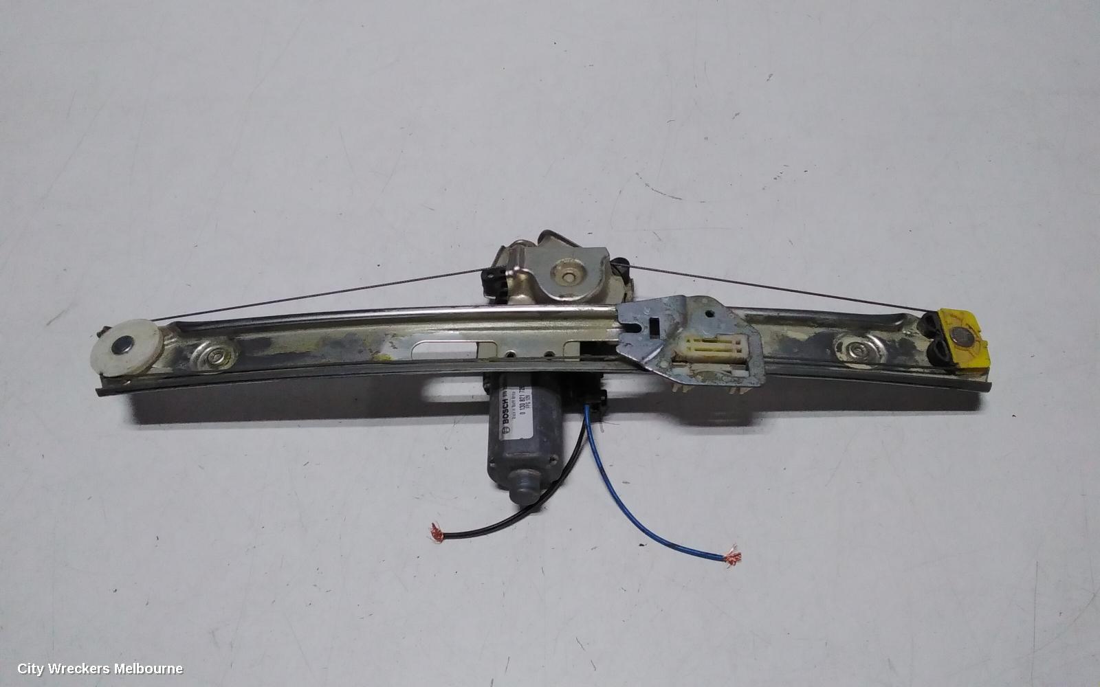 BMW 3 SERIES RIGHT REAR WND REG/MOTOR, E46, POWER, SINGLE RAIL TYPE, SEDAN/WAGON, 09/1998 - 01/2005