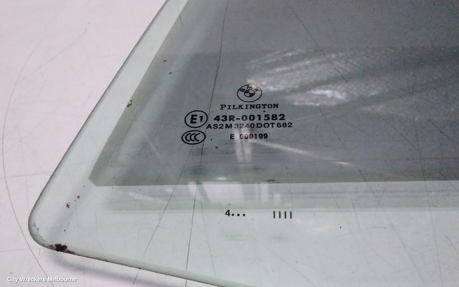 BMW 3 SERIES LEFT REAR DOOR WINDOW, E46, 09/1998 - 07/2006