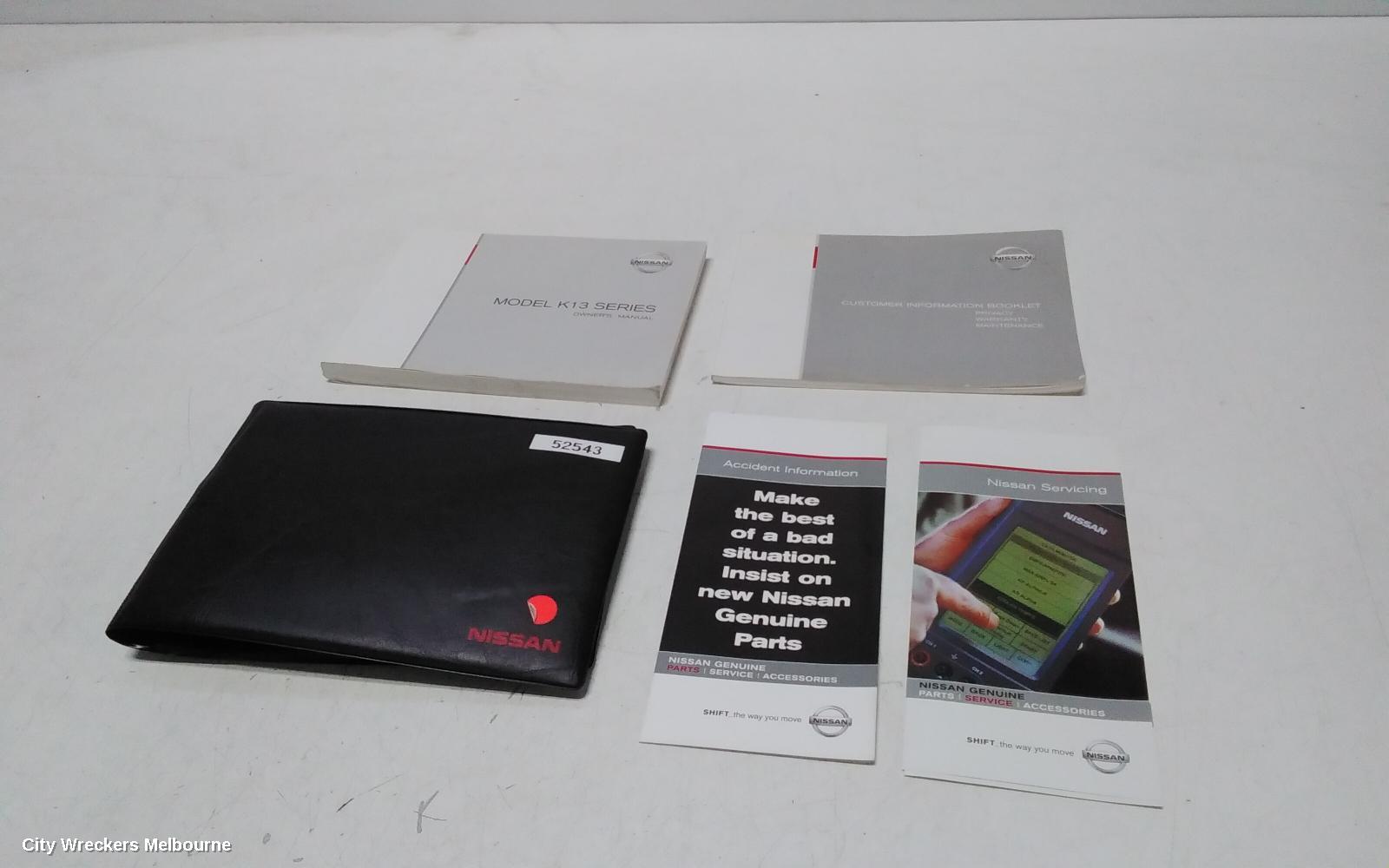NISSAN MICRA OWNERS HANDBOOK, K13, 11/2010 - 12/2016