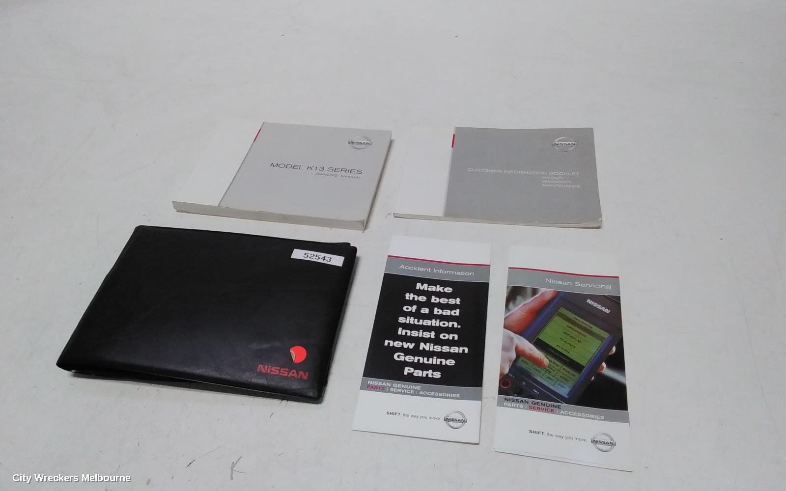 NISSAN MICRA OWNERS HANDBOOK, K13, 11/2010 - 12/2016