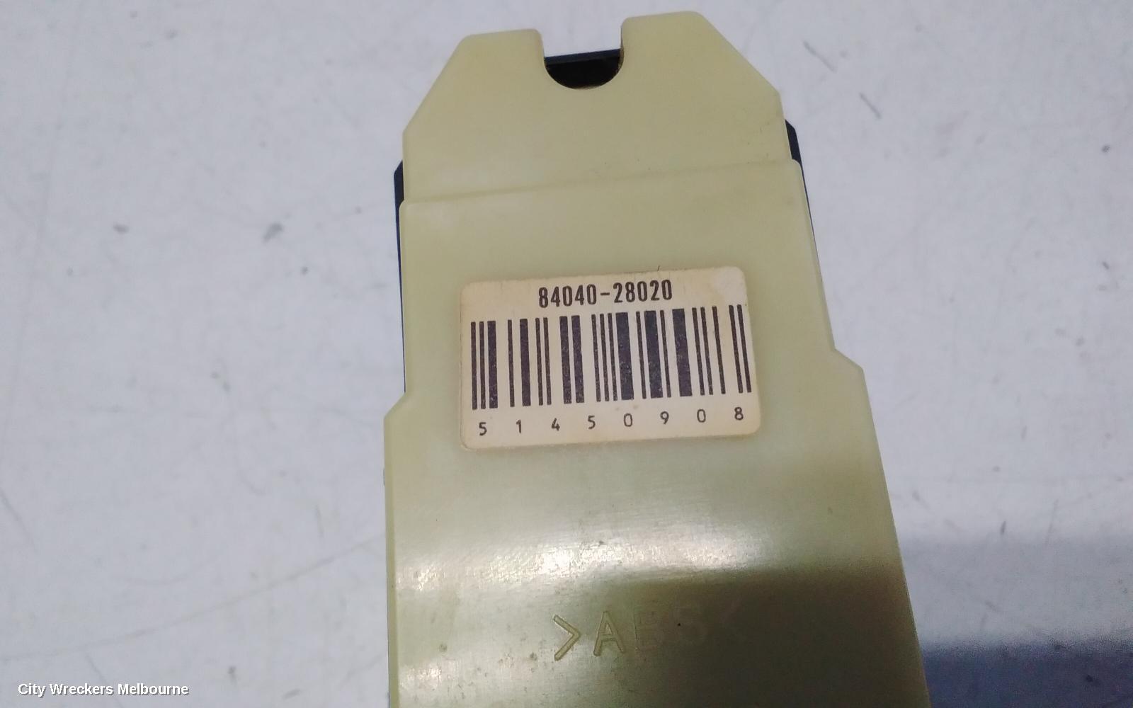 TOYOTA TARAGO PWR DR WIND SWITCH, RH FRONT (MASTER SWITCH), ACR30, 2DR, 06/2000 - 02/2006