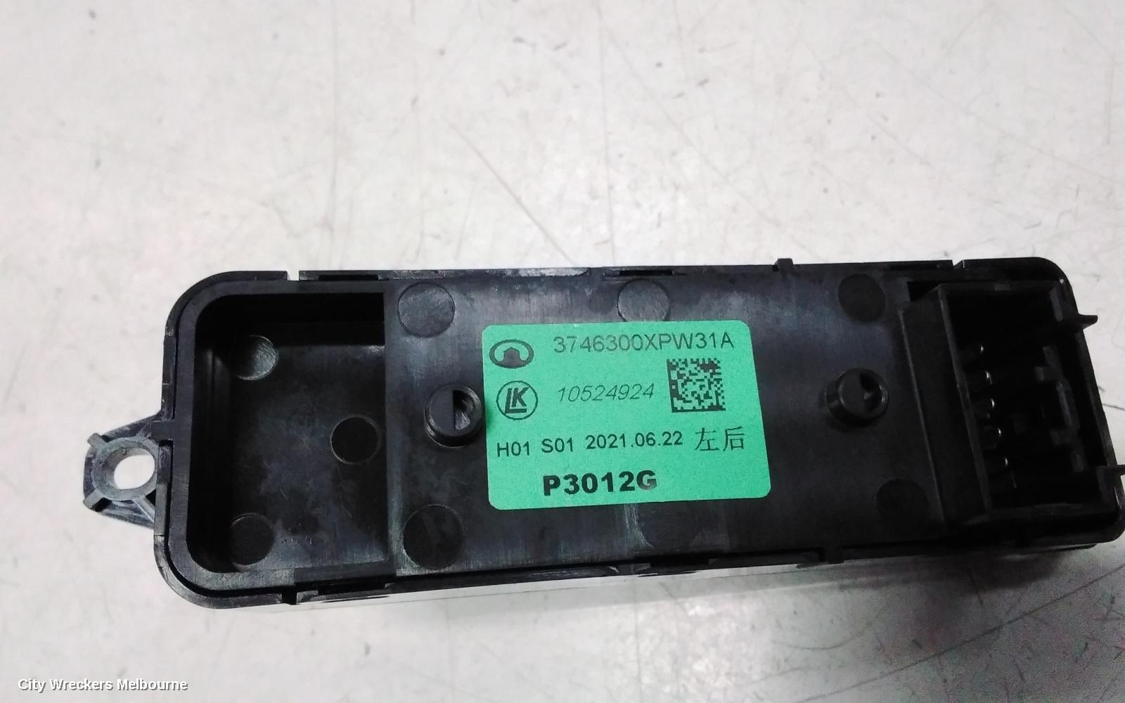 GREAT WALL CANNON UTE PWR DR WIND SWITCH, NPW, LH REAR, 09/2020 ONWARDS
