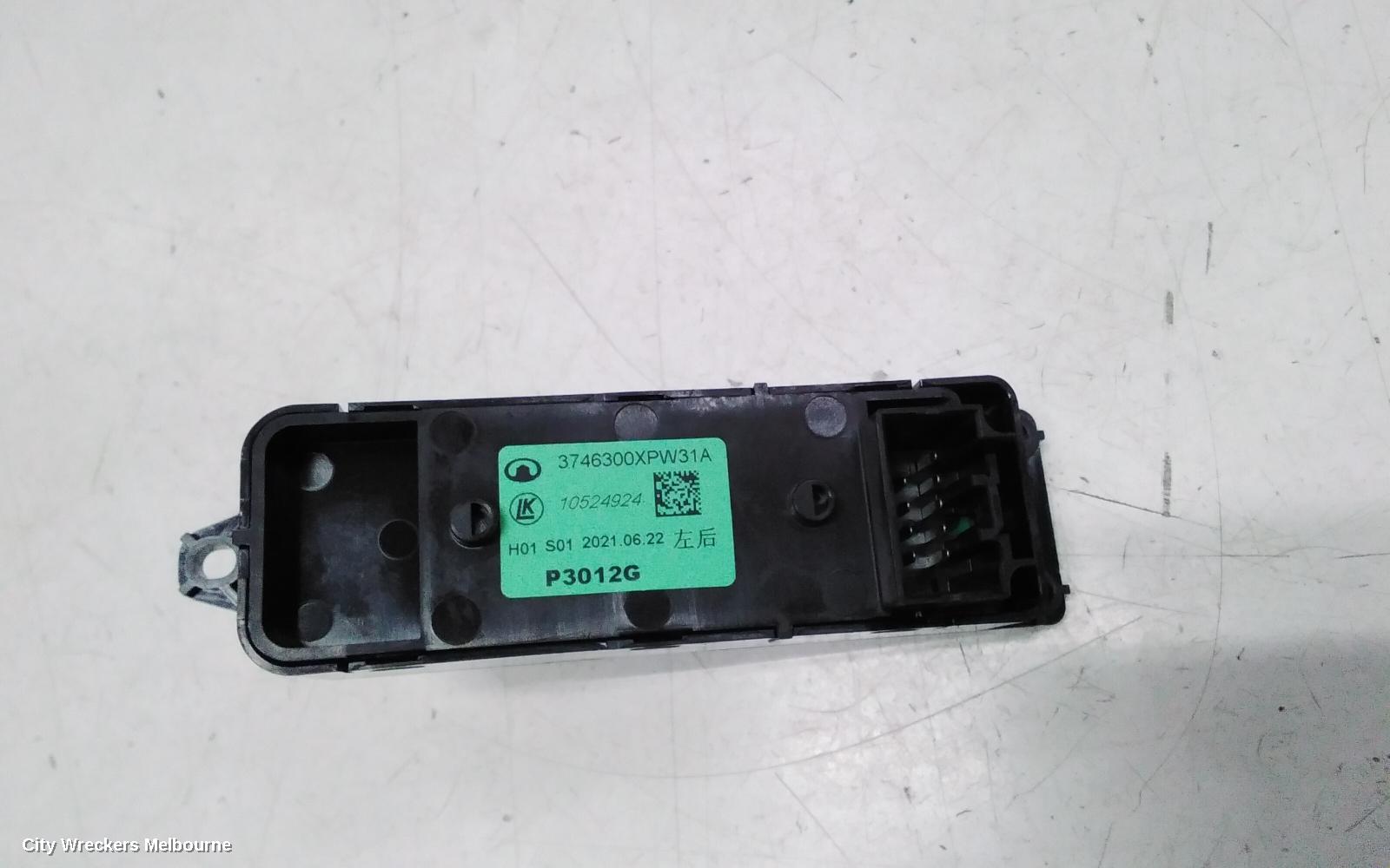GREAT WALL CANNON UTE PWR DR WIND SWITCH, NPW, LH REAR, 09/2020 ONWARDS