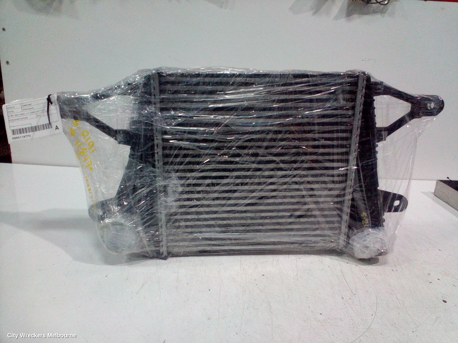 FORD TERRITORY INTERCOOLER, SZ MKI-MKII, DIESEL, 2.7, TURBO, 04/2011 - 12/2016