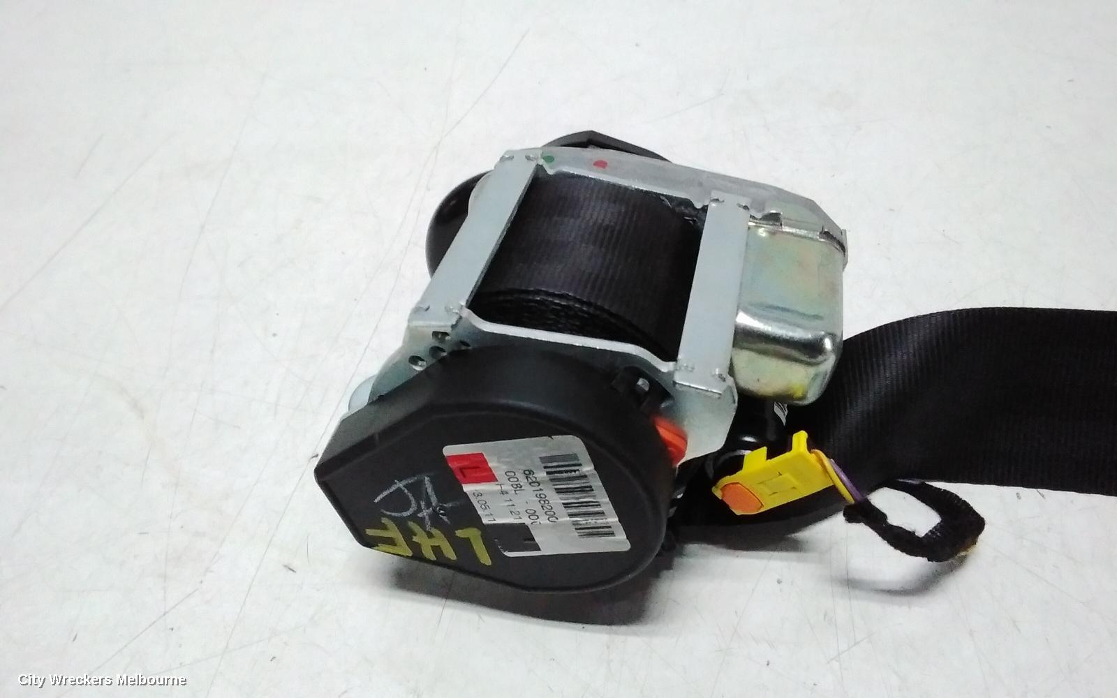 LAND ROVER RANGEROVER EVOQUE SEATBELT/STALK, LH FRONT, SEAT BELT ONLY, 5DR WAGON, POWER SEAT TYPE, L538, 11/2011 - 01/2019