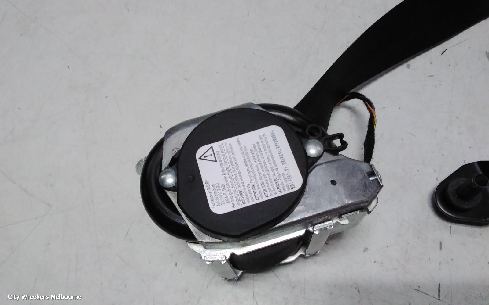 LAND ROVER RANGEROVER EVOQUE SEATBELT/STALK, LH FRONT, SEAT BELT ONLY, 5DR WAGON, POWER SEAT TYPE, L538, 11/2011 - 01/2019
