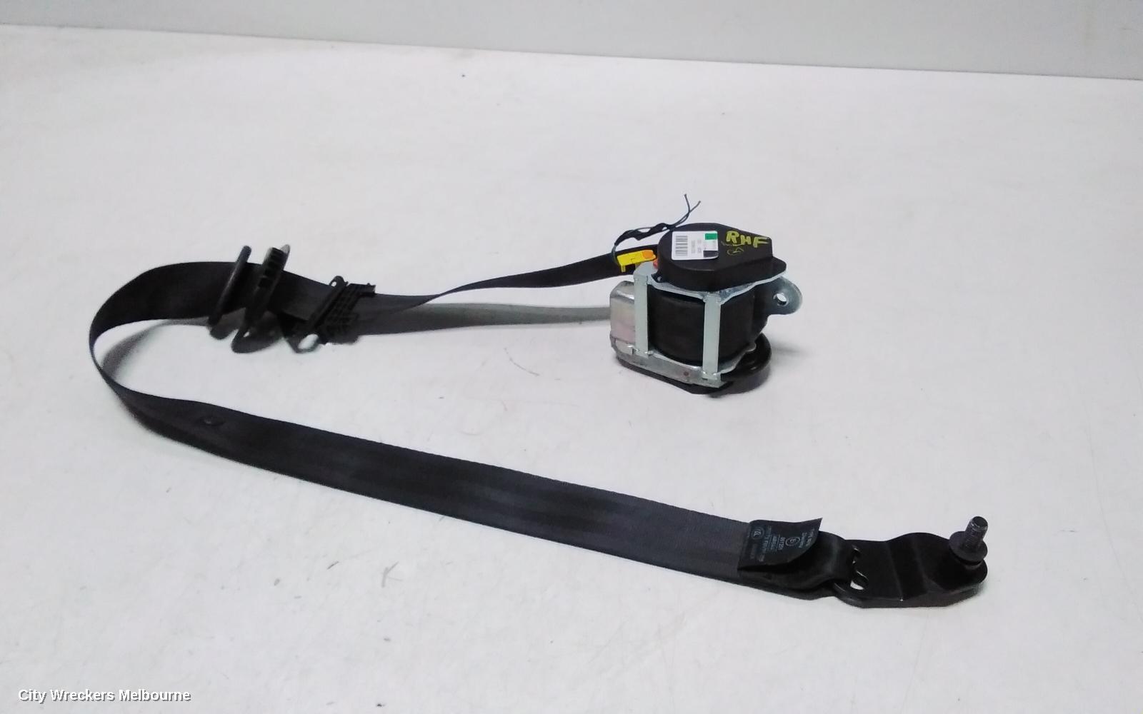 LAND ROVER RANGEROVER EVOQUE SEATBELT/STALK, RH FRONT, SEAT BELT STALK ONLY, 5DR WAGON, POWER SEAT TYPE, L538, 11/2011 - 01/2019