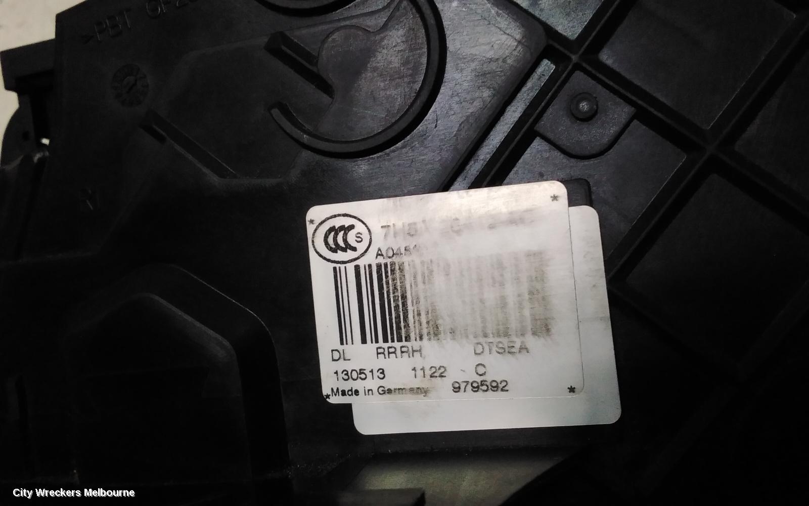 LAND ROVER RANGEROVER EVOQUE DOOR/BOOT/GATE LOCK, RIGHT REAR DOOR LOCK, L538, W/ KEYLESS ENTRY & START TYPE (TWO WIRE PLUG), 11/2011 - 01/2019