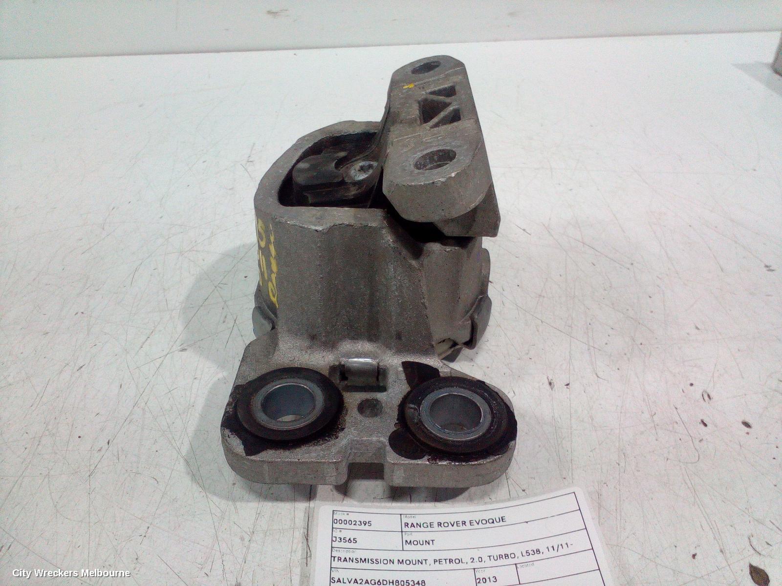 LAND ROVER RANGEROVER EVOQUE MOUNT, TRANSMISSION MOUNT, PETROL, 2.0, TURBO, L538, 11/2011 - 01/2019