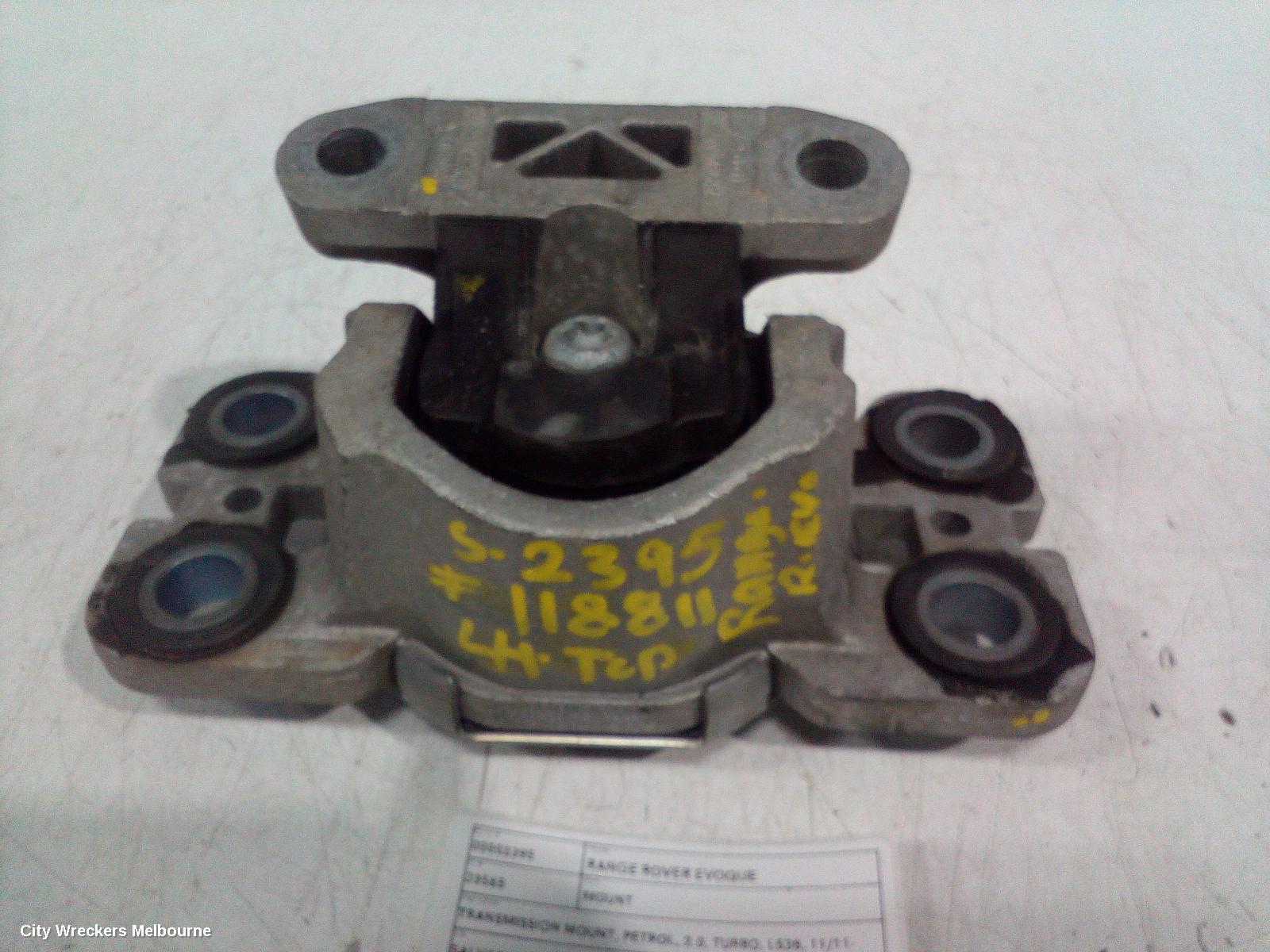 LAND ROVER RANGEROVER EVOQUE MOUNT, TRANSMISSION MOUNT, PETROL, 2.0, TURBO, L538, 11/2011 - 01/2019