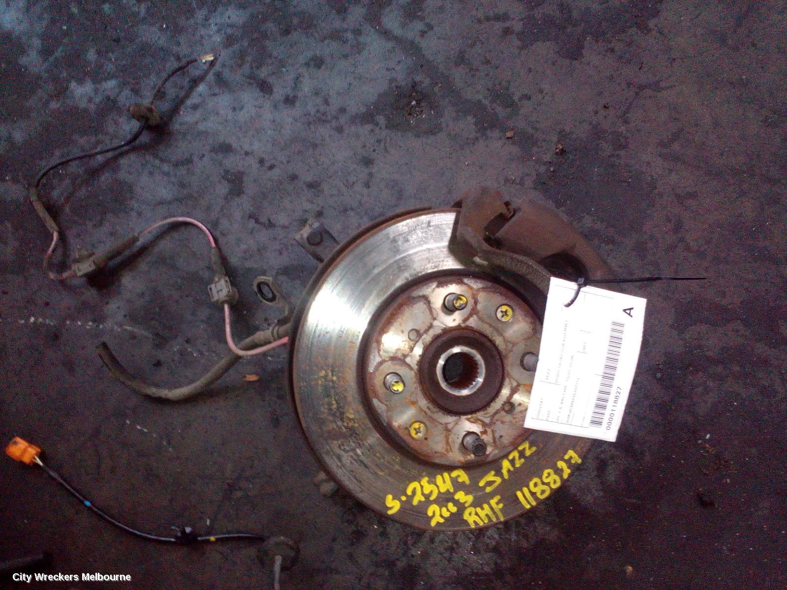 HONDA JAZZ RIGHT FRONT HUB ASSEMBLY, GD, 1.5, ABS TYPE, 10/2002 - 09/2008
