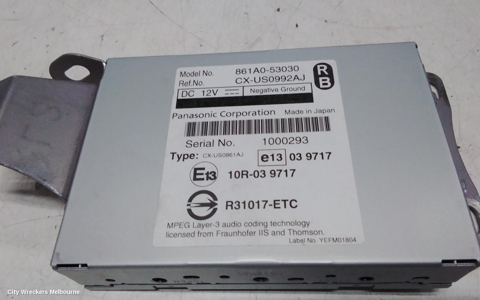 LEXUS IS250/IS250C, GSE20R, MISC SWITCH, 11/2005 - 12/2014, 861A0-53030 MULTIMEDIA INTERFACE MODULE UNIT  : 118838