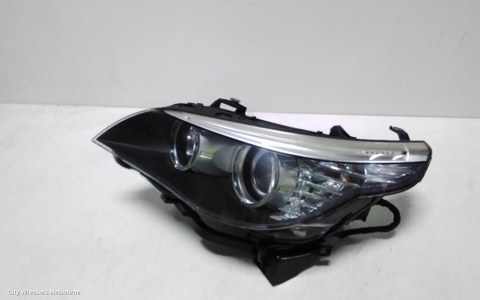 BMW 5 SERIES LEFT HEADLAMP, E60/E61, XENON, NON ADAPTIVE TYPE, 03/2007 - 04/2010