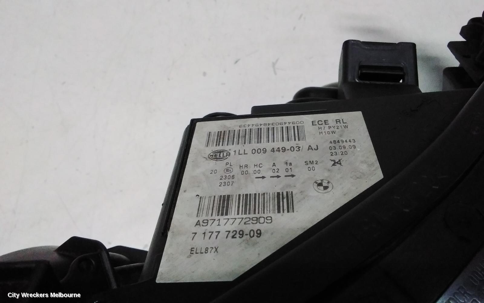 BMW 5 SERIES LEFT HEADLAMP, E60/E61, XENON, NON ADAPTIVE TYPE, 03/2007 - 04/2010