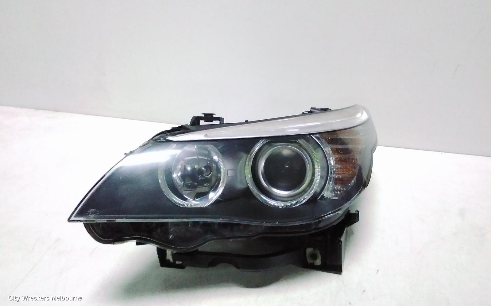 BMW 5 SERIES LEFT HEADLAMP, E60/E61, XENON, NON ADAPTIVE TYPE, 03/2007 - 04/2010