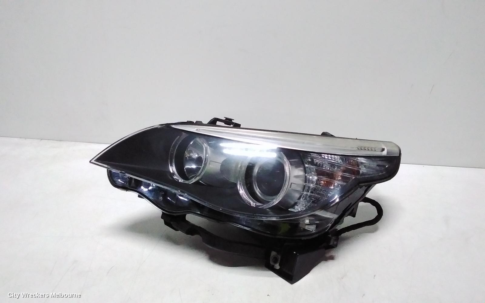 BMW 5 SERIES LEFT HEADLAMP, E60/E61, XENON, NON ADAPTIVE TYPE, 03/2007 - 04/2010