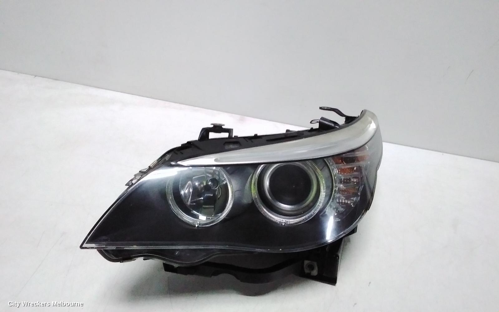 BMW 5 SERIES LEFT HEADLAMP, E60/E61, XENON, NON ADAPTIVE TYPE, 03/2007 - 04/2010
