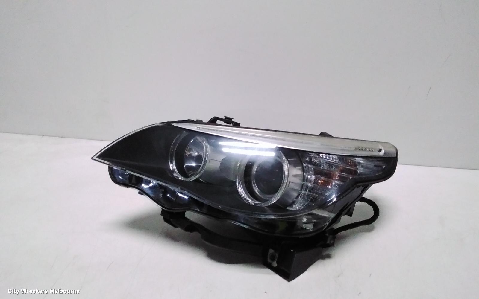 BMW 5 SERIES LEFT HEADLAMP, E60/E61, XENON, NON ADAPTIVE TYPE, 03/2007 - 04/2010