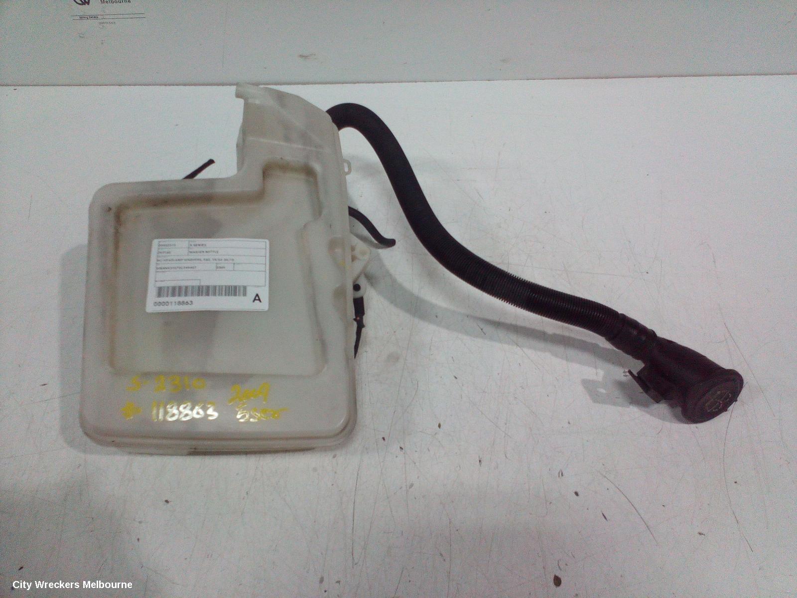 BMW 5 SERIES WASHER BOTTLE, W/ HEADLAMP WASHERS, E60, 10/2003 - 04/2010