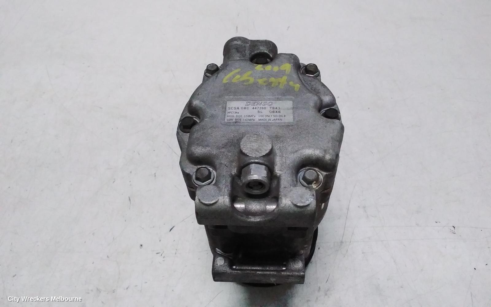 SUBARU LIBERTY A/C COMPRESSOR, 4TH GEN, 2.5, EJ25, DENSO SCSA08C, 09/2003 - 08/2009