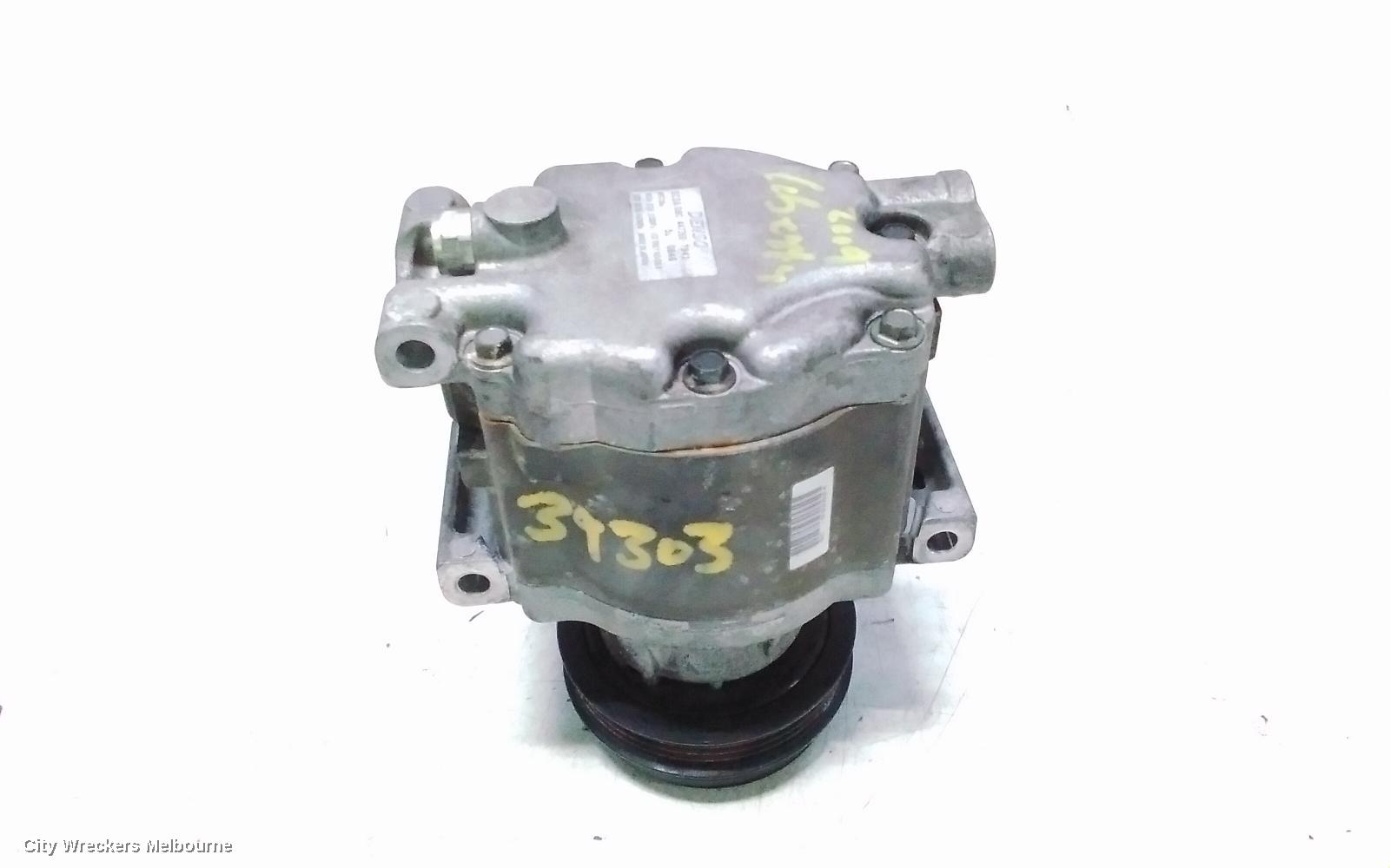 SUBARU LIBERTY A/C COMPRESSOR, 4TH GEN, 2.5, EJ25, DENSO SCSA08C, 09/2003 - 08/2009