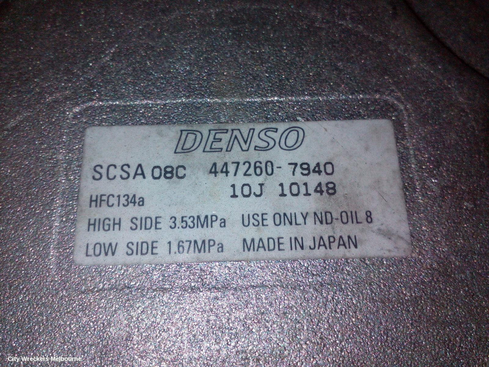 SUBARU LIBERTY A/C COMPRESSOR, 4TH GEN, 2.5, EJ25, 4472607940, 09/2003 - 08/2009