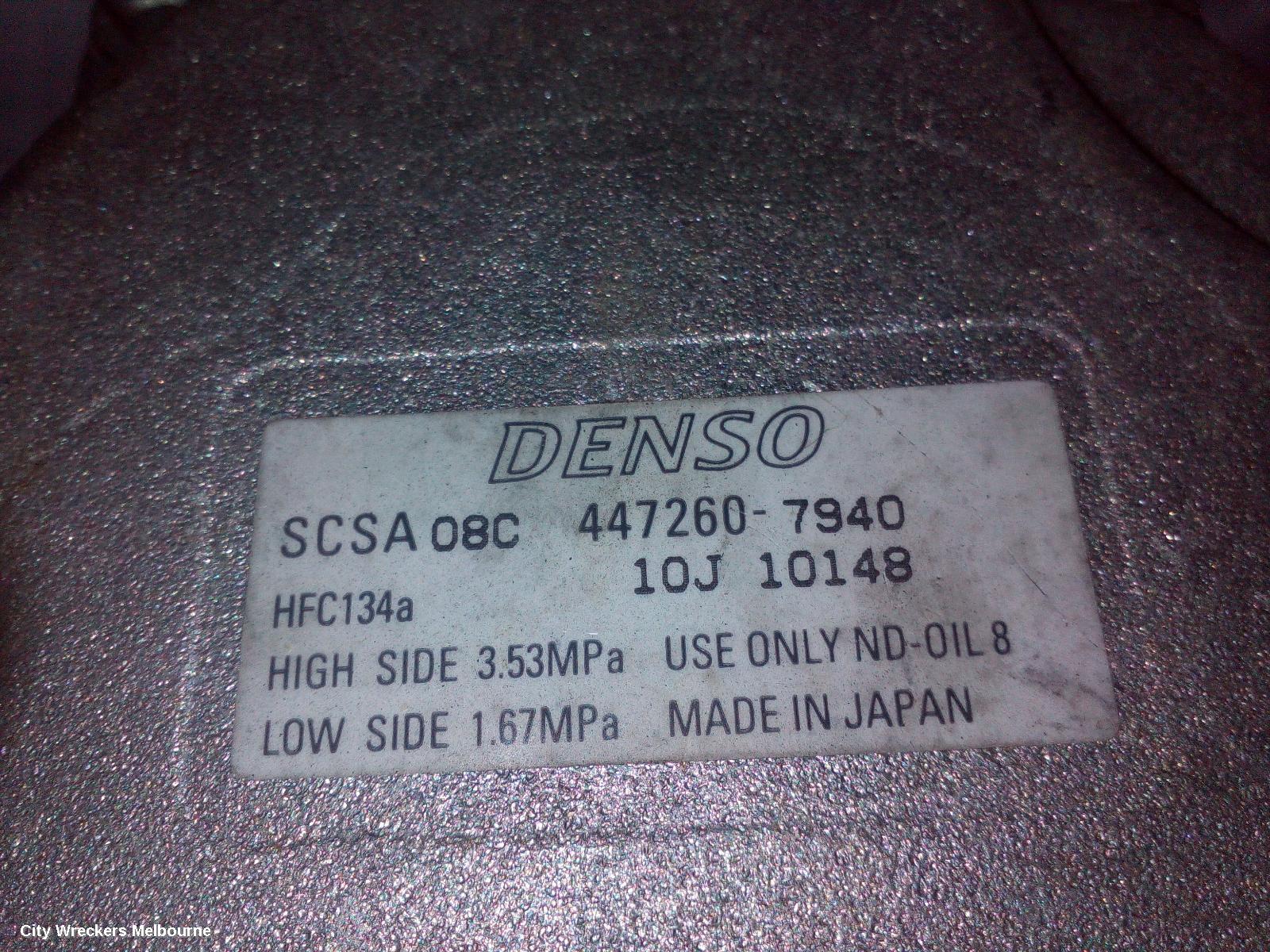 SUBARU LIBERTY A/C COMPRESSOR, 4TH GEN, 2.5, EJ25, 4472607940, 09/2003 - 08/2009