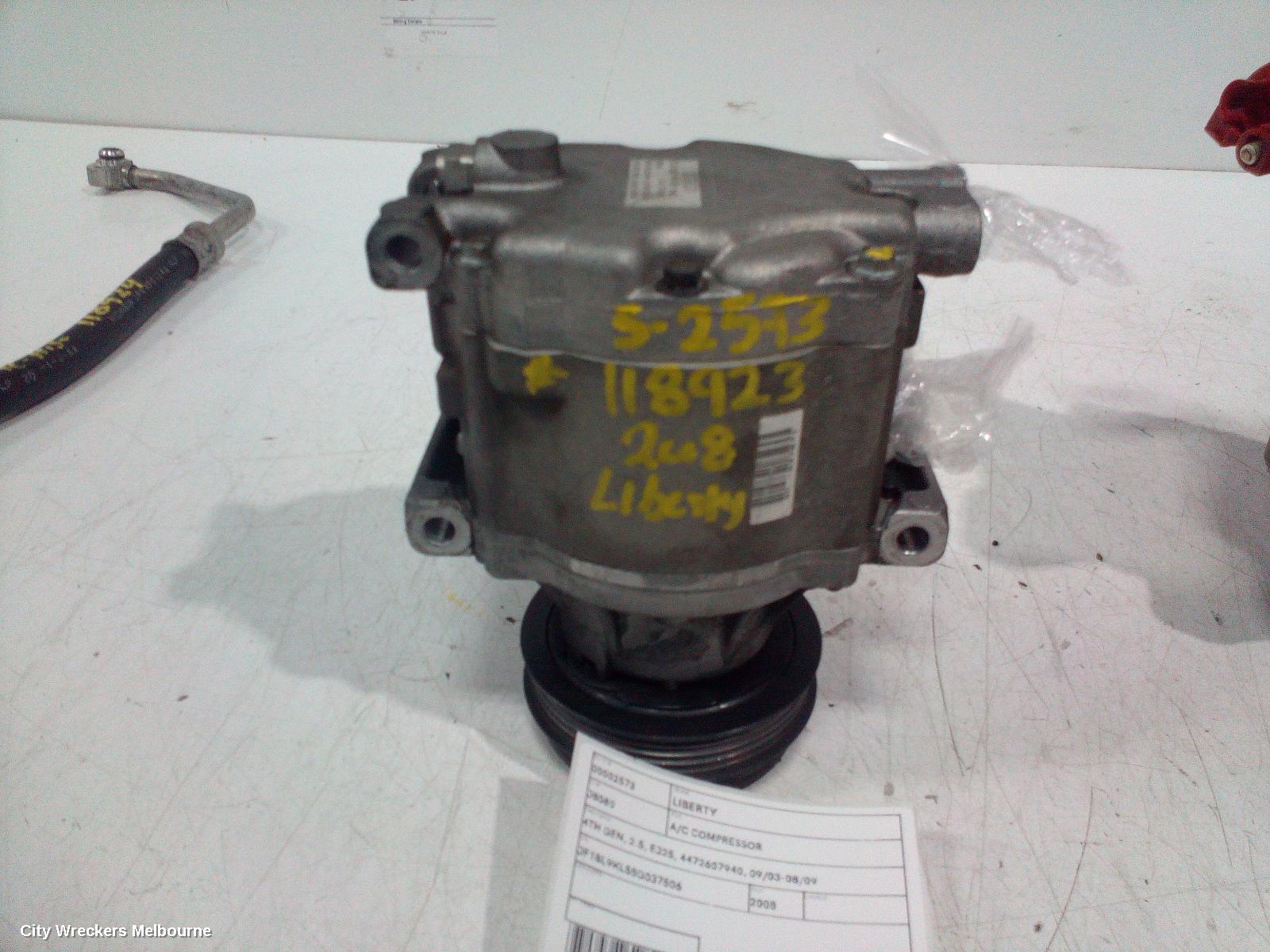 SUBARU LIBERTY A/C COMPRESSOR, 4TH GEN, 2.5, EJ25, 4472607940, 09/2003 - 08/2009