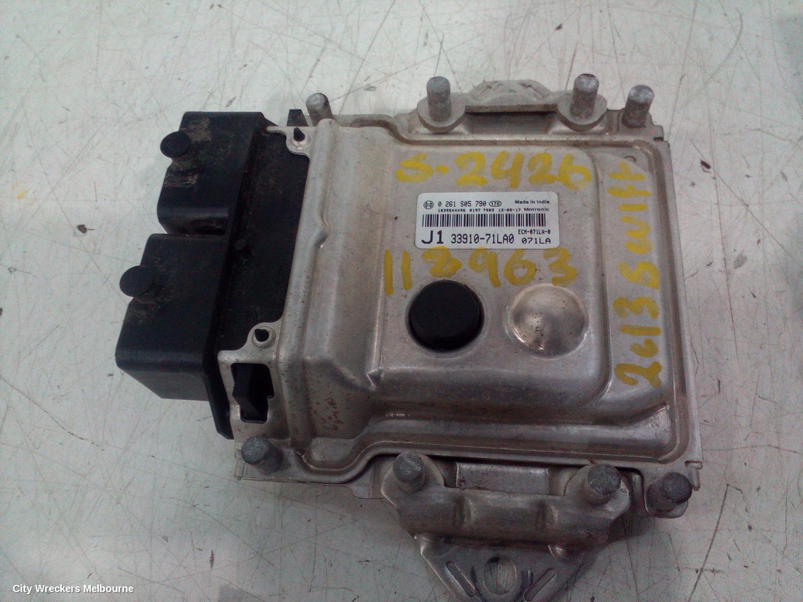 SUZUKI SWIFT ECU, ENGINE ECU, 1.4, K14B, AUTO T/M, ECU ONLY, FZ, 08/2010 - 03/2017