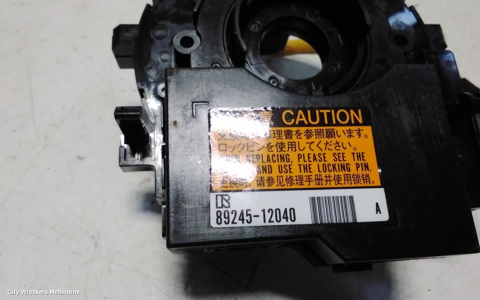 TOYOTA COROLLA AIRBAG MODULE/SENSOR, CLOCKSPRING, ZRE182R, 03/2015 - 06/2018