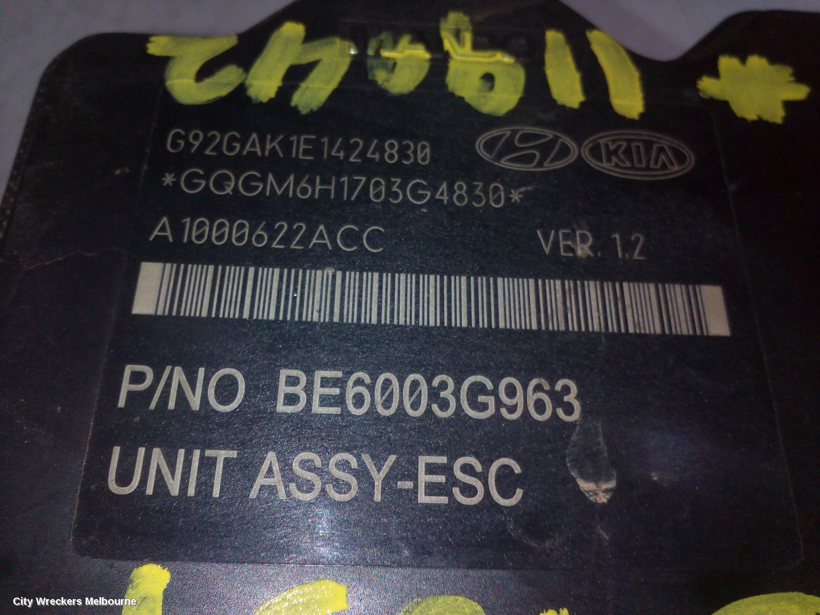 KIA RIO ABS PUMP/MODULATOR, UB, 11/2014 - 11/2016