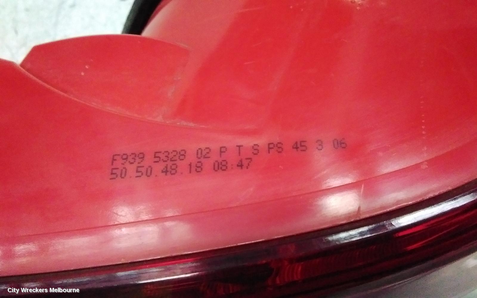 ALFA ROMEO 159 RIGHT TAILLIGHT, 06/2006 - 01/2012