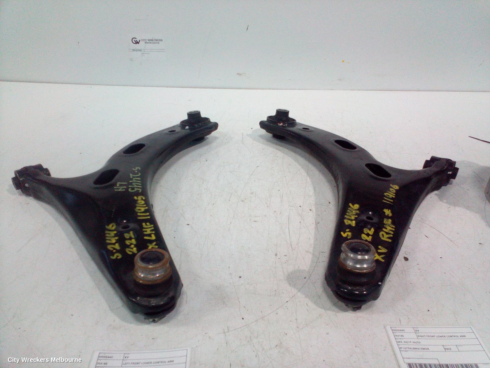 SUBARU XV LEFT FRONT LOWER CONTROL ARM, G5X, 03/2017 - 06/2023