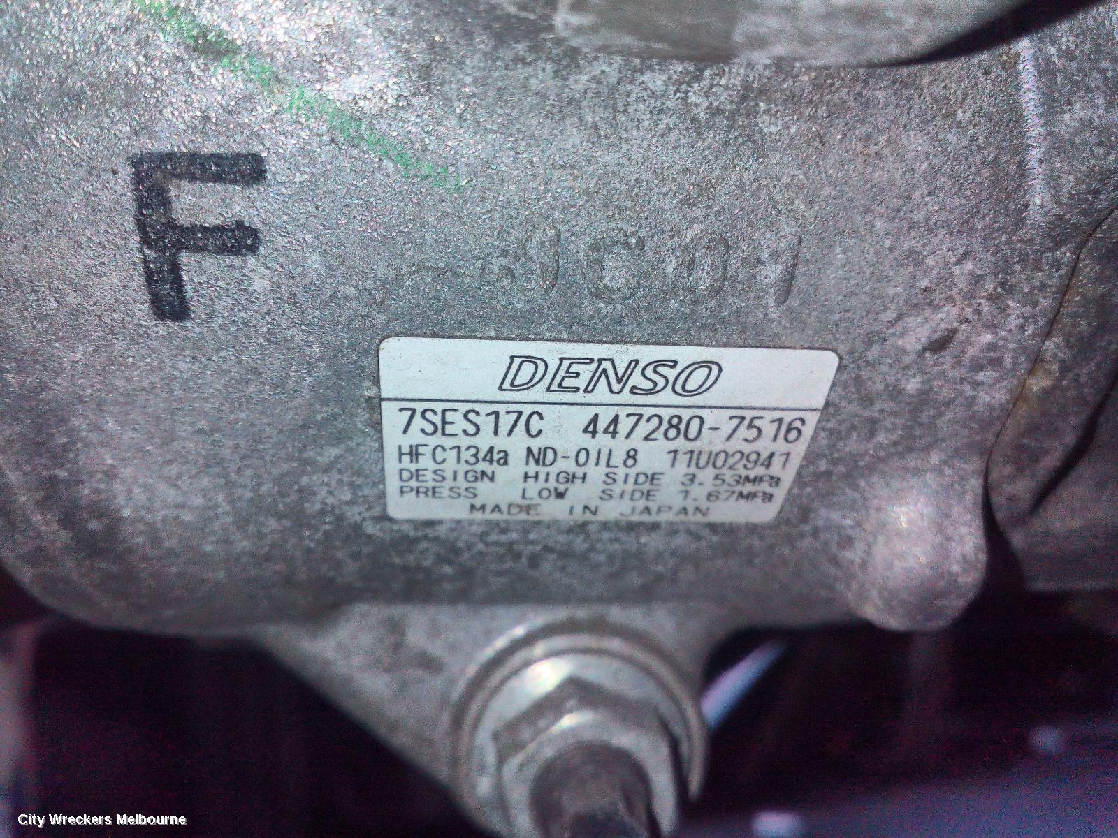 TOYOTA RAV4 A/C COMPRESSOR, ZSA42R, 2.0, PETROL, 12/2012 - 12/2018