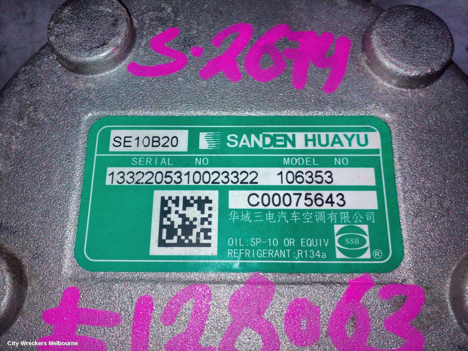 LDV DELIVER 9 A/C COMPRESSOR, 2.0, DIESEL, 07/2020 ONWARDS