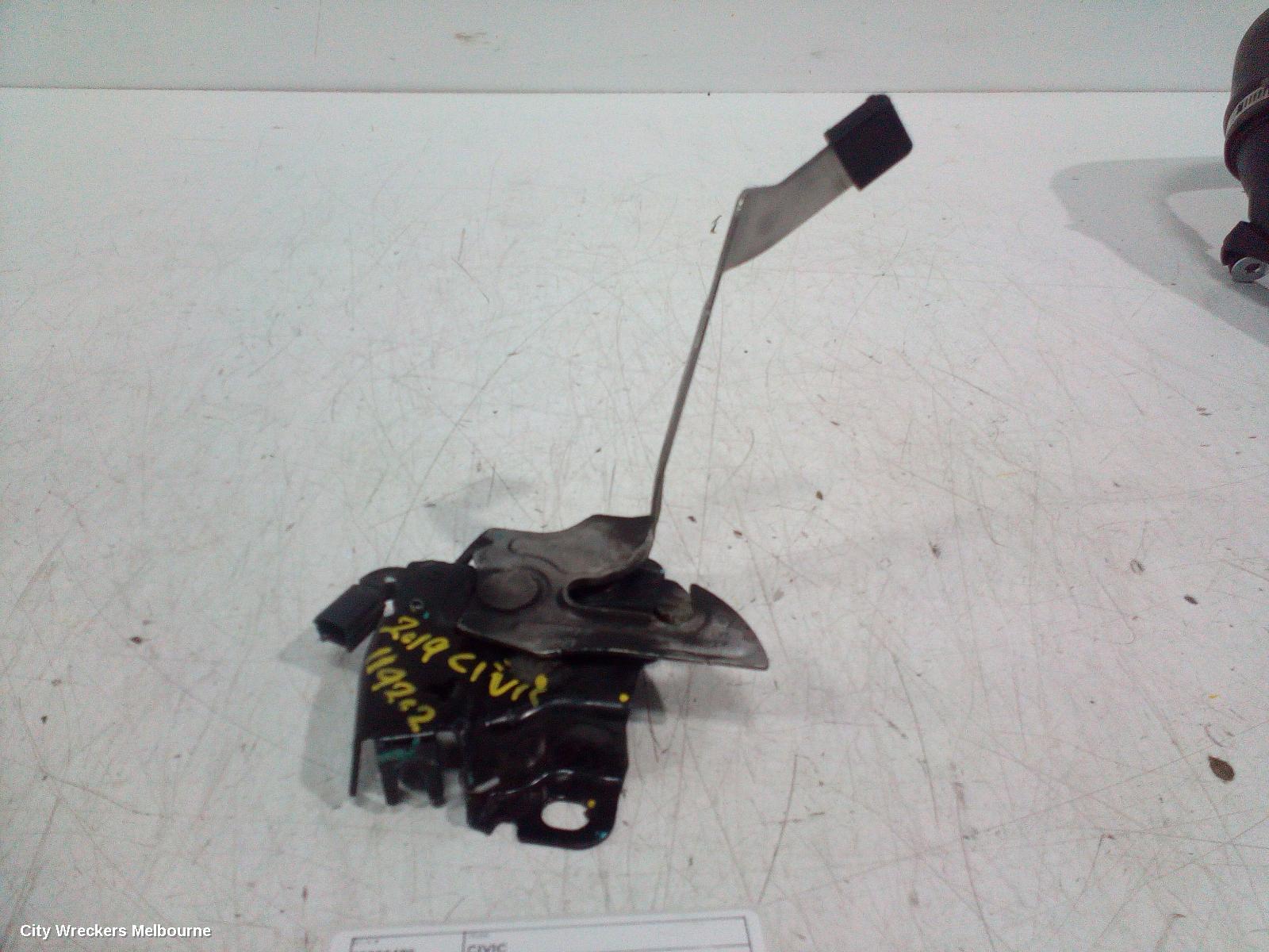 HONDA CIVIC BONNET LOCK/SUPPORT, 10TH GEN, 05/2016 - 08/2021