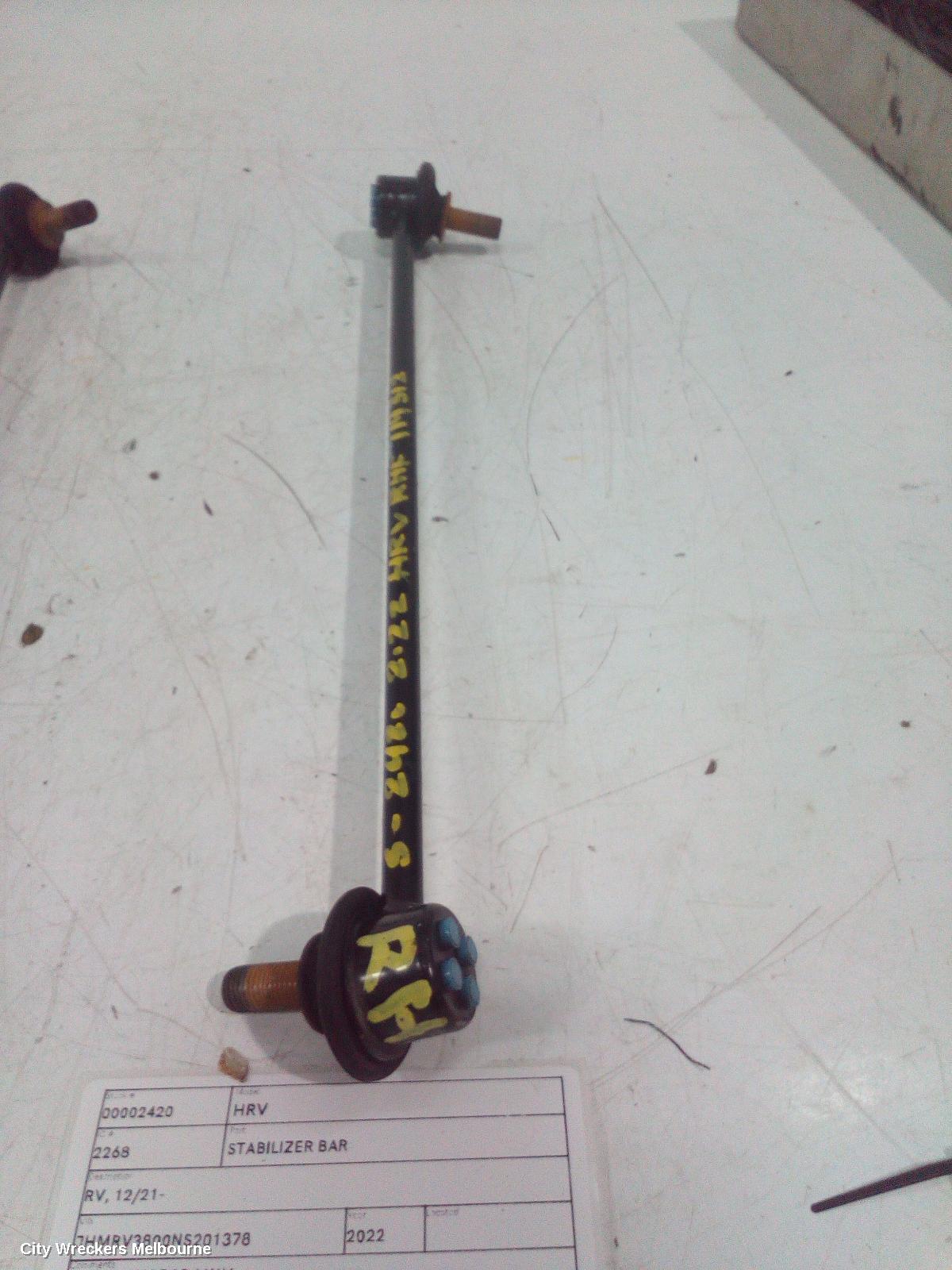 HONDA HRV STABILISER BAR, RV, 12/2021 ONWARDS