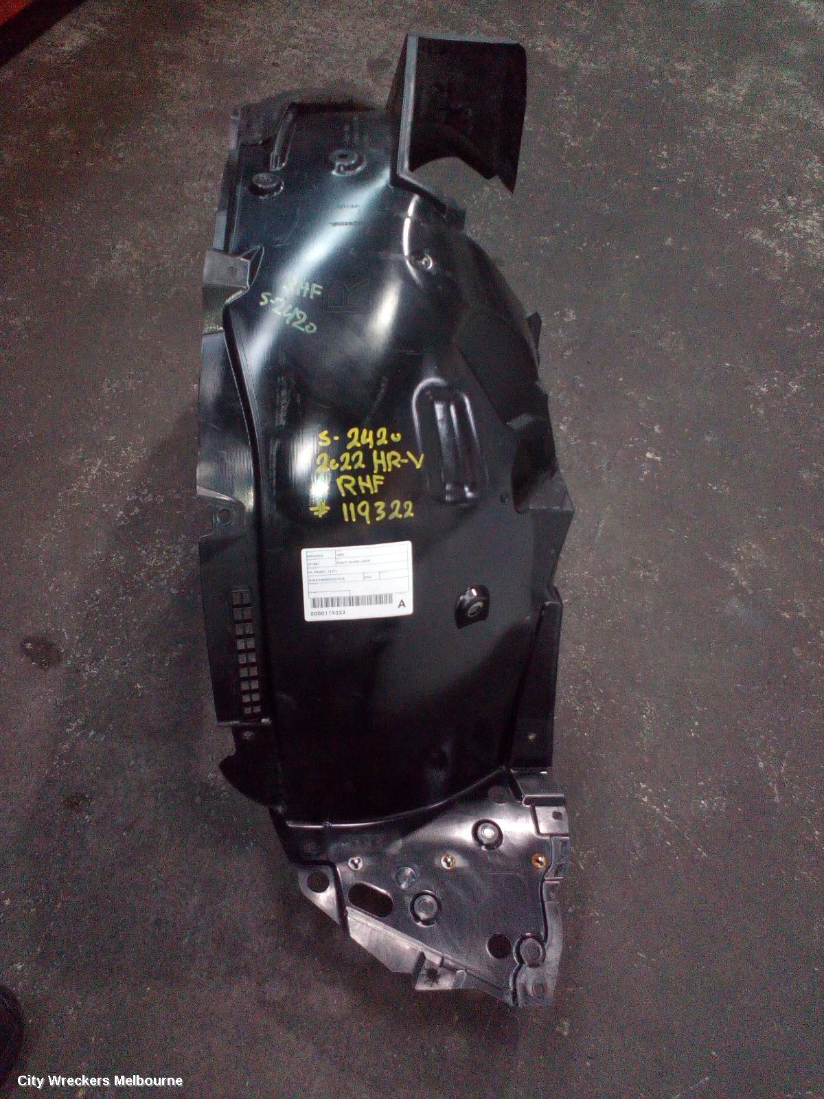 HONDA HRV RIGHT GUARD LINER, RV, FRONT, 12/2021 ONWARDS