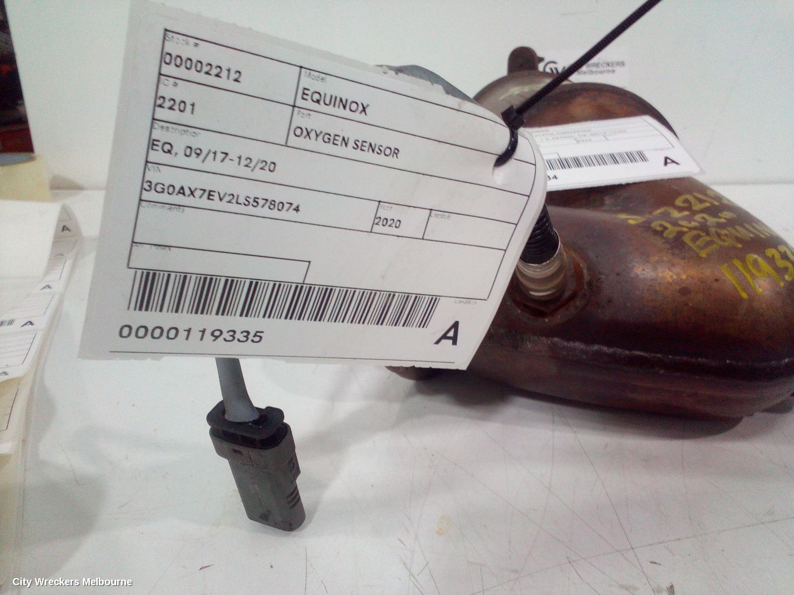 HOLDEN EQUINOX OXYGEN SENSOR, EQ, 09/2017 - 12/2020