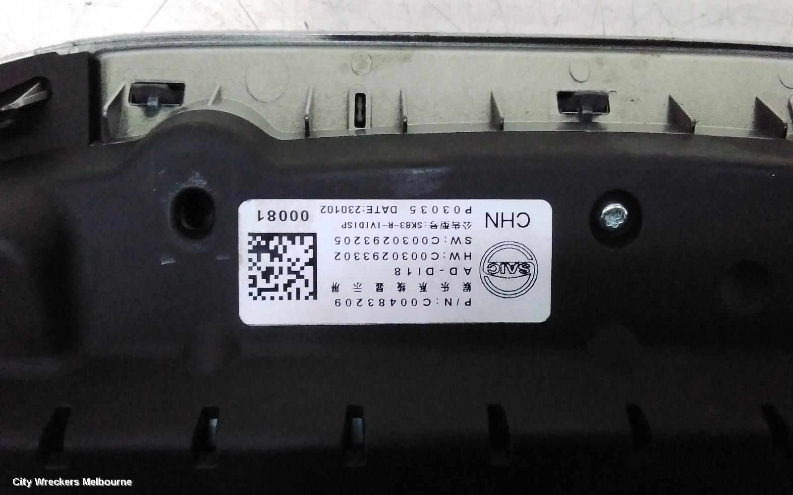 LDV T60 RADIO/CD/DVD/SAT/TV, DISPLAY UNIT, 10.25IN, TOUCHSCREEN, SK8C, 09/2021 ONWARDS