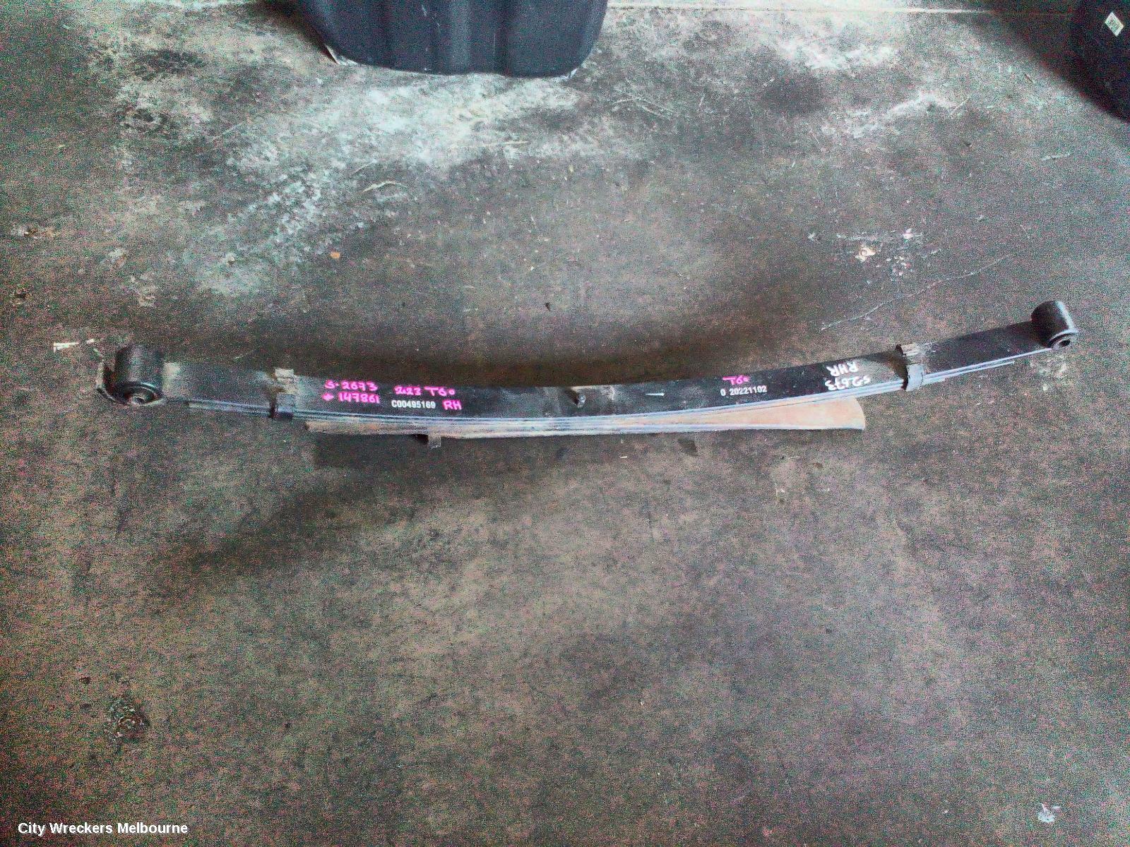LDV T60 REAR LEAF SPRING, SK8C, LIFTED HEIGHT, RH SIDE, 07/2017 ONWARDS